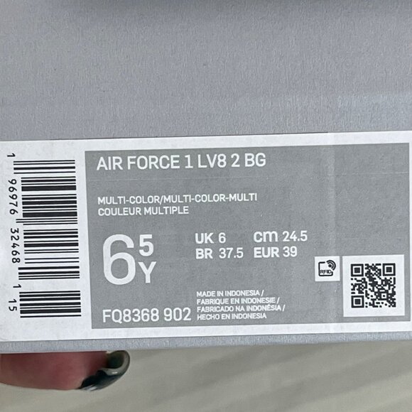 Nike Air Force 1 LV8 2 BG "WHAT THE AF1" "Multi-Color" [FQ8368-902] Y 6.5/W 8 - Picture 8 of 8